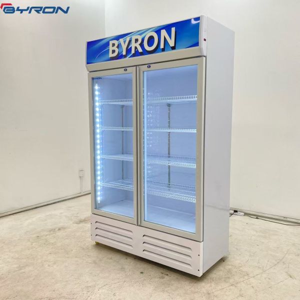 Transparent Single Door Merchandiser Refrigerator Glass Door Merchandiser