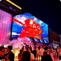 Écran de grille LED Grand rideau sans cadre SMD2020 pour la publicité de fenêtre