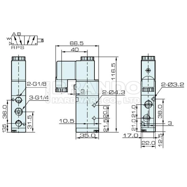 тип пневматический путь 110V 220V 4V210-08 Airtac клапана соленоида 5/2 воздуха