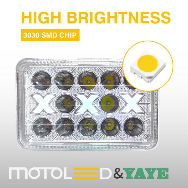 Пластиковый рефлектор 6*4 дюйма DC12V Cg125 125cc DRL Flash Мотоцикл светодиодный аксессуар фар