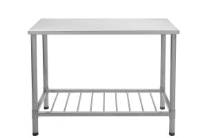 2 Layer Hotel Kitchen Stainless Steel Sink Stand 100x50cm