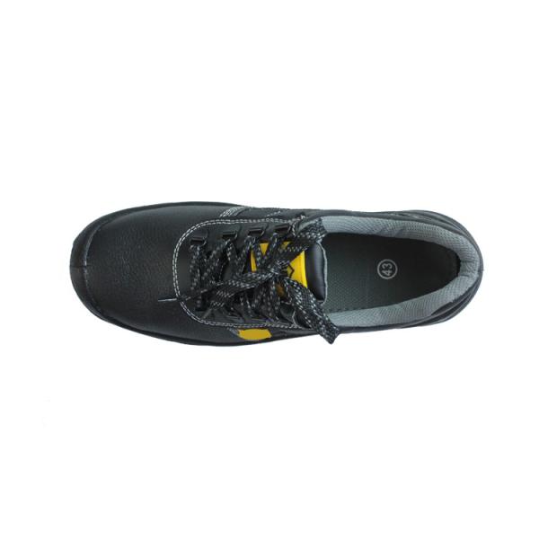 SHENGJIE Black Lace Up Closure PU Injection Safety Shoes For Ultimate Foot Protection Steel Toe