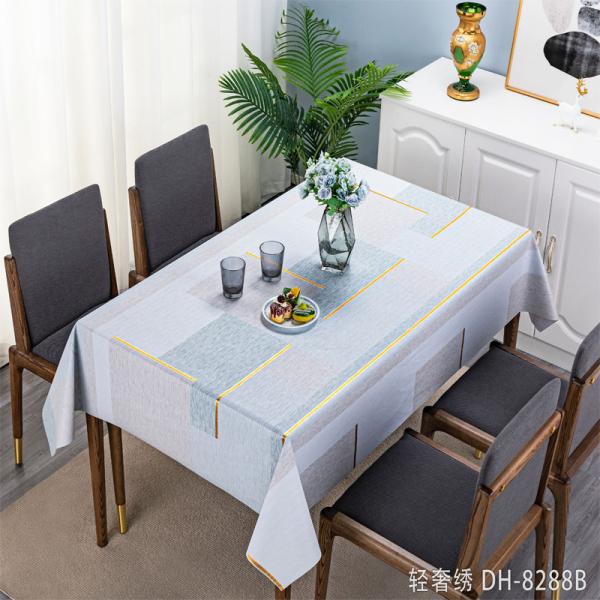108 Inch 120 Inch Round Wedding Tablecloth Party PVC Flower Print Round Table Cover em rolo