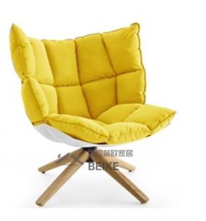 Hot Selling New Danish Style Replica Modern Husk Chair with Wooden Legs