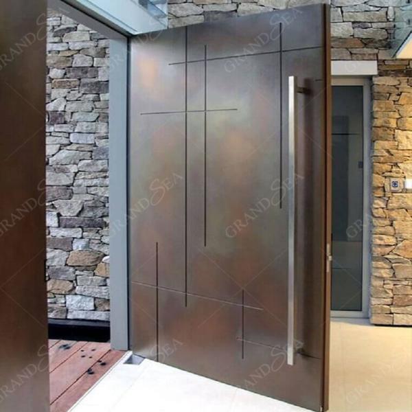 Cheap Price Sturdy and Stylish Insulation Wooden Stainless Steel High End Aluminum Pivot Door Residential