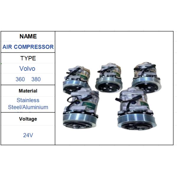 Compresseur de climatisation 24V pour pelle Volvo EC360 / EC380 | Solution de refroidissement haute performance
