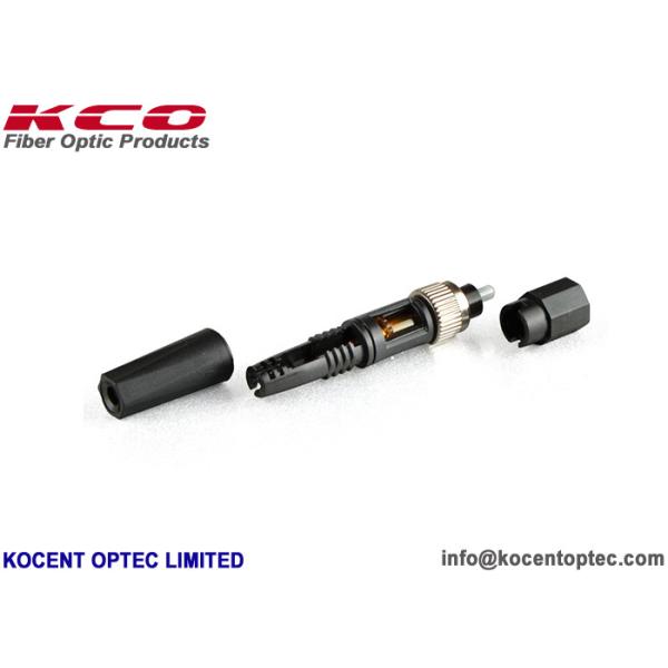 Pre Embedded Optical Fibre Fast Connector FC Field Assembly SM G657B3 Black