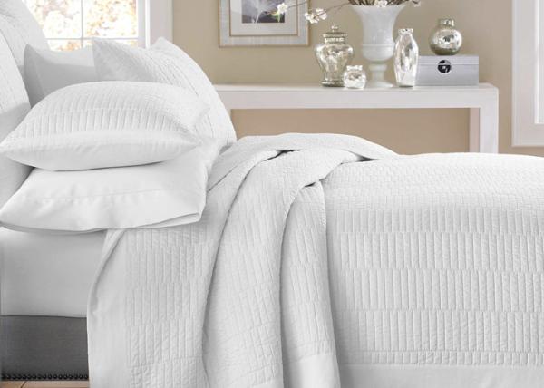European Style Cotton Full Size Bed Quilt , Real Simple 3Pcs King Size Bed Quilts