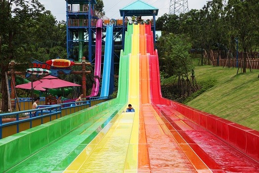 Water Park Constructor Fiberglass Water Slide, Race Slide