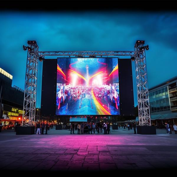 Наружная коммерческая светодиодная видеостенка аренда бесшовная P3.91 высокая глубина цвета