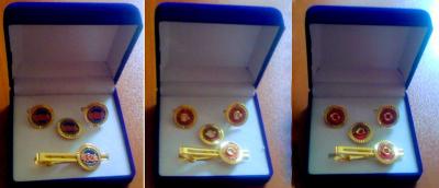 cufflinks, necktie clips, pins, cuff sets,Fashion Custom Metal army Cufflink, Copper/brass