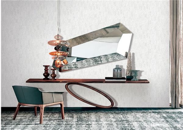 Grey Color Deep Embossed Wallpaper Waterproof For Office , Simple Style