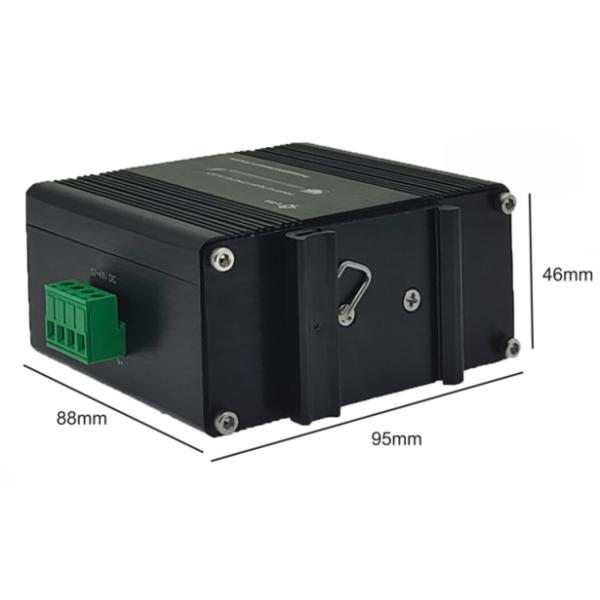 Industrial 7-Port PoE Powered Gigabit Switch with PoE Passthrough SFP