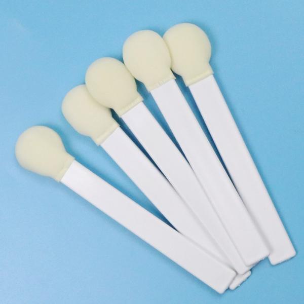 145 mm Bastón blanco de PP 30 mm Gran cabeza redonda Bastón de esponja aplicador de exfoliante de espuma médica