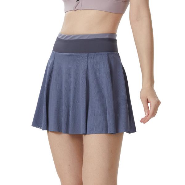 Golfe Skorts Mesh Breathable Tennis Skirt do bolso das mulheres com exercício do short