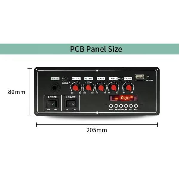 2x20W Voice Recorder 7.4V Battery Bluetooth Amplifier Board with Audio Decoder for Trolley Speakers