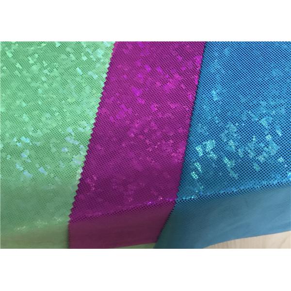 Double Knit Recycled Nylon Fabric Foil Printing Creora Spandex For Dance Wear