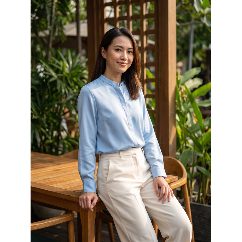 High Count Business Shirt Fabric 180X90 Density Skin Friendly
