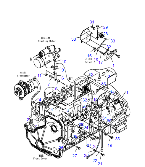 проводка провода двигателя 6743 81 8310 S6D114 для экскаватора ПК 7 KOMATSU проводка провода двигателя 6743 81 8310 S6D114 для экскаватора ПК 7 KOMATSU