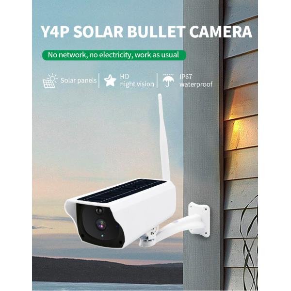 La vision nocturne sans fil futée Hd imperméabilisent la caméra solaire de télévision en circuit fermé de Wifi