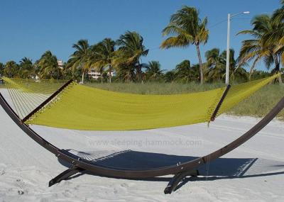Olive Deluxe Jumbo Caribbean Hammock With Stand Soft Spun Polyester Rope Olive