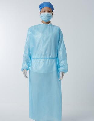 Dust Proof Non Woven Sms Non Woven Isolation Gown with Waistband