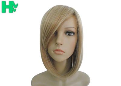Short Straight Top Closure Synthetic Hair Pieces High Temperature Fiber Blond Hair Wig
