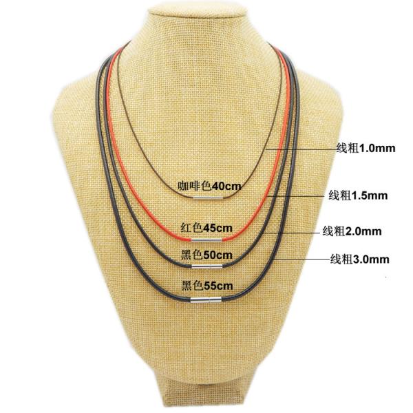 OEM Necklace Rope Crystal Pendant Rope Wax Rope Gold Jewelry Lanyard for Men and Women