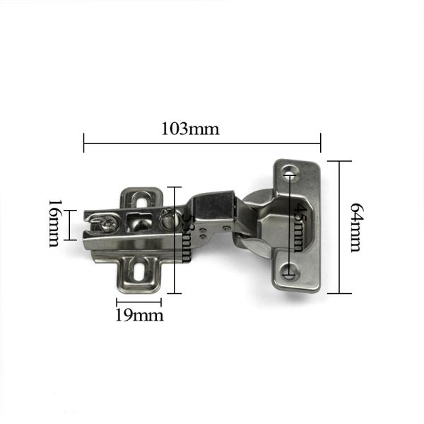 Half Overlay Kitchen Cabinet Furniture Hinges Hardware Fittings Adjustable