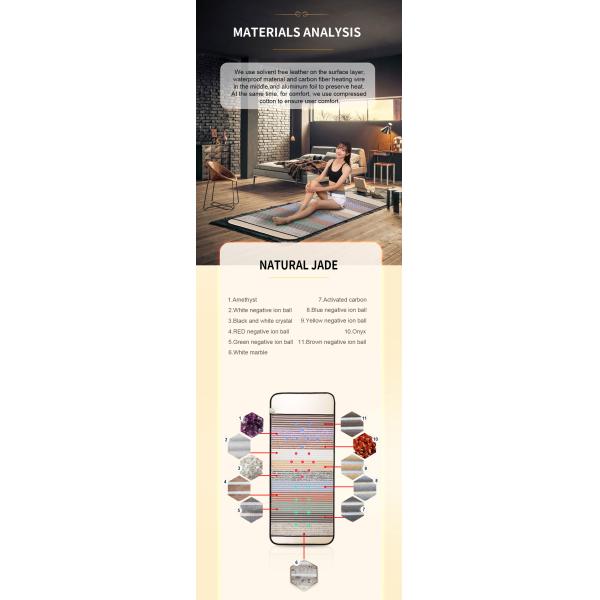 Дальний инфракрасный радужный коврик для облегчения боли 180*70/190*80 см и 12-30 фотонов