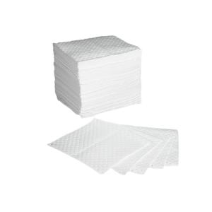 Heavyweight Polypropylene Oil Absorbent Pads 40x50cm For Industrial Spills