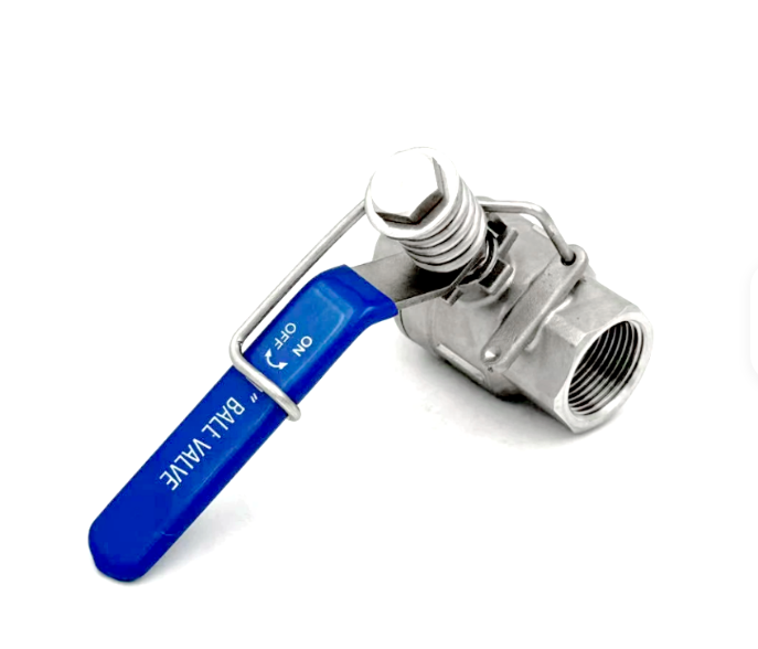 304 Stainless Steel Spring Return Ball Valve 2 Piece Female Thread Automatic Reset Quick Close Ball Valve 1000WOG NPT BSPT