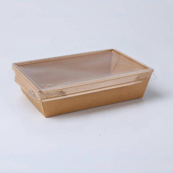 Carton à emporter recyclable Carton à papier kraft jetable Carton d'emballage alimentaire