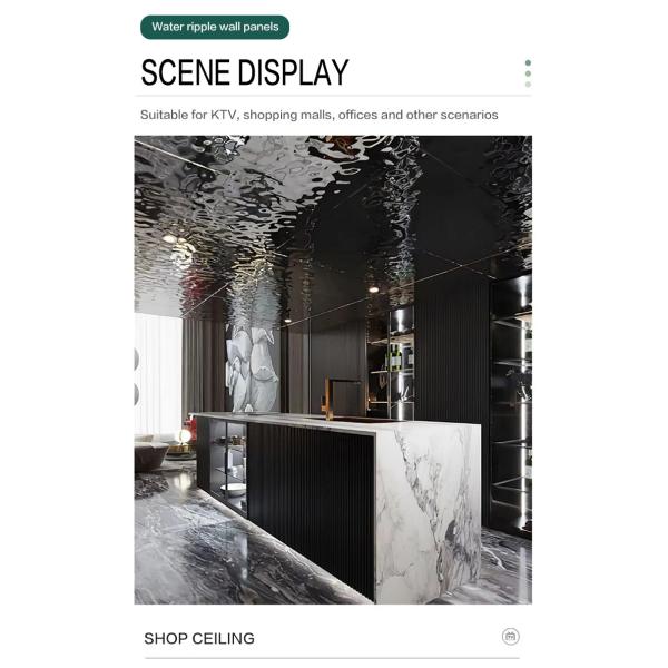 PVC квадрата покрыл панели стены волокна панели пульсации воды бамбуковые