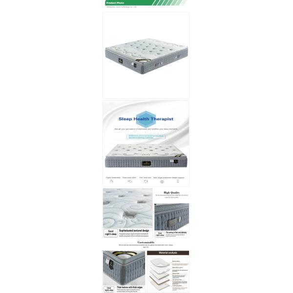 JOURM Interlocking Spring Soybean Sponge Latex Mattress Environmentally Friendly