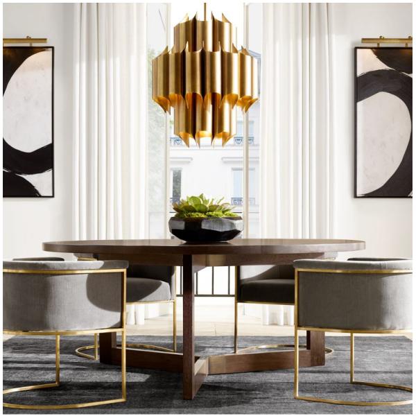 Post Modern Light Luxury All Copper Classic Chandelier Hotel Club Спальня Вилла Подвесный свет