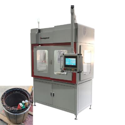 370mm Stator Induction AC Motor Cutting Machine 380V Servo Control
