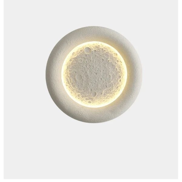 kids room decorative lighting fixture cream breeze Minimalist Wabi Sabi moon ceiling light(WH-MA-302)
