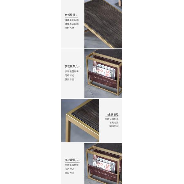 Modern Living Room Furniture Gold Console Table with Simple and Elegant Gold Design