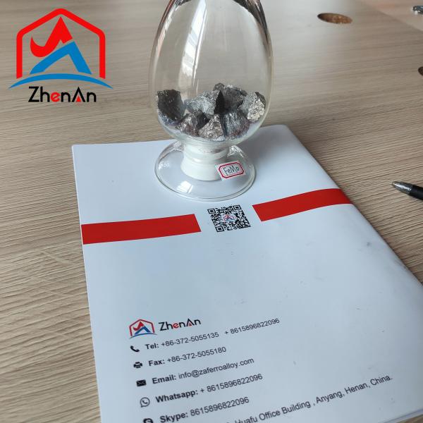 10 à 50 mm d'alliage de ferromolybdène en petits morceaux ou en poudres fines