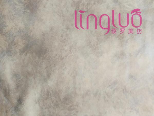 Polyester Satin Suede Sofa Fabric , Velvet Artificial Leather Suede Cloth Material