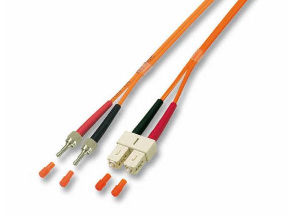 3.0mm FDDI to SC Multimode Duplex Fiber Optic Patch Cord LSZH Orange Jacket