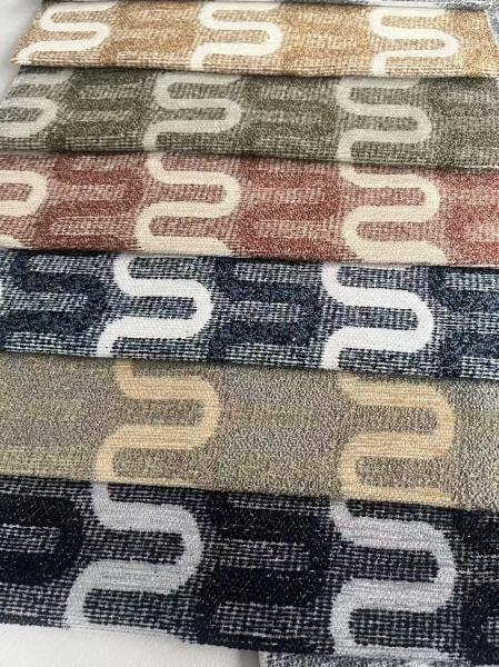 Heavy Weight Chenille Upholstery Fabric Breathable For Curtain