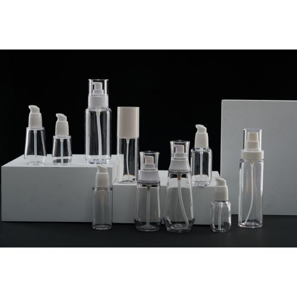 Luxury Plastic Cosmetic Bottles Thick Wall Transparent 30ml 60ml 100ml Sprayer