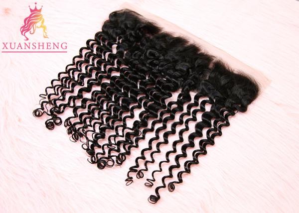 Full Cuticle 13x4 Lace Frontal Deep Wave 100% Virgin Human Closure Hair