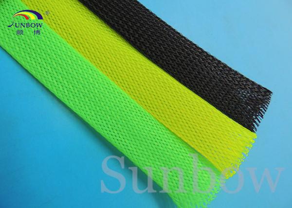 Rohs Black Grey White PET and Nylon Braided Expandable Sleeving for cable protection