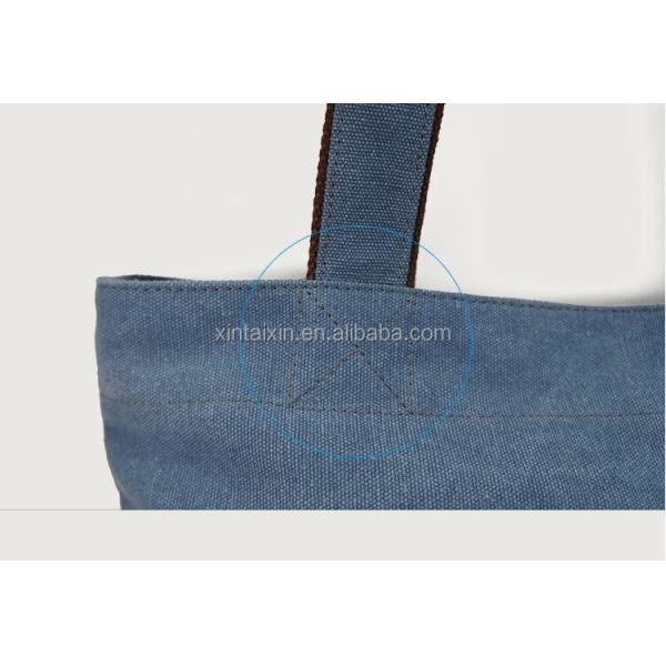 Promotional high quality Folding men canvas bag cotton portable informal casual tote handbag for traveling