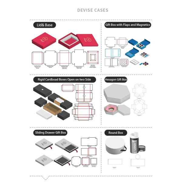 Подарочная коробка парика щитка черной магнитной подарочной коробки складная с крышками