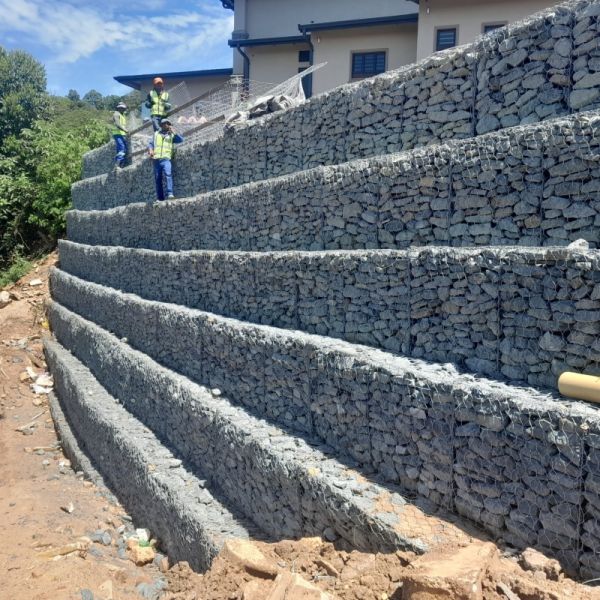 UV Stabilized Polyethylene Gabion Bags Reinforced Geobag For River Embankment