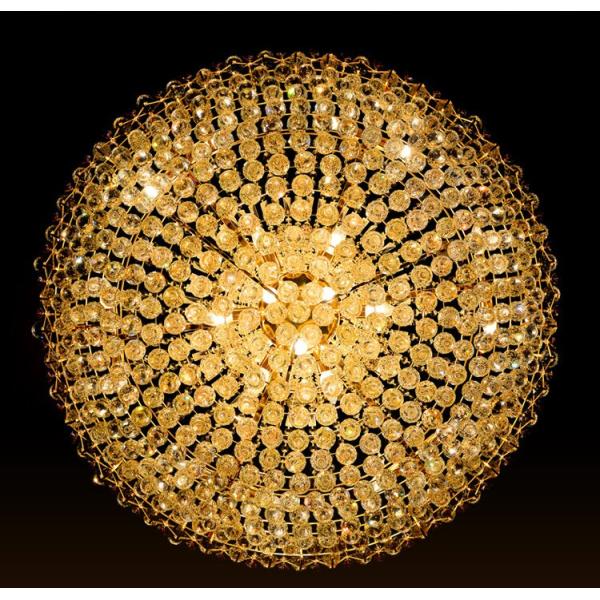 Romantic Crystal Chandeliers Lamps Luxury Wedding Hotel Lobby Hall Decoration LED Chandelier Pendant Light